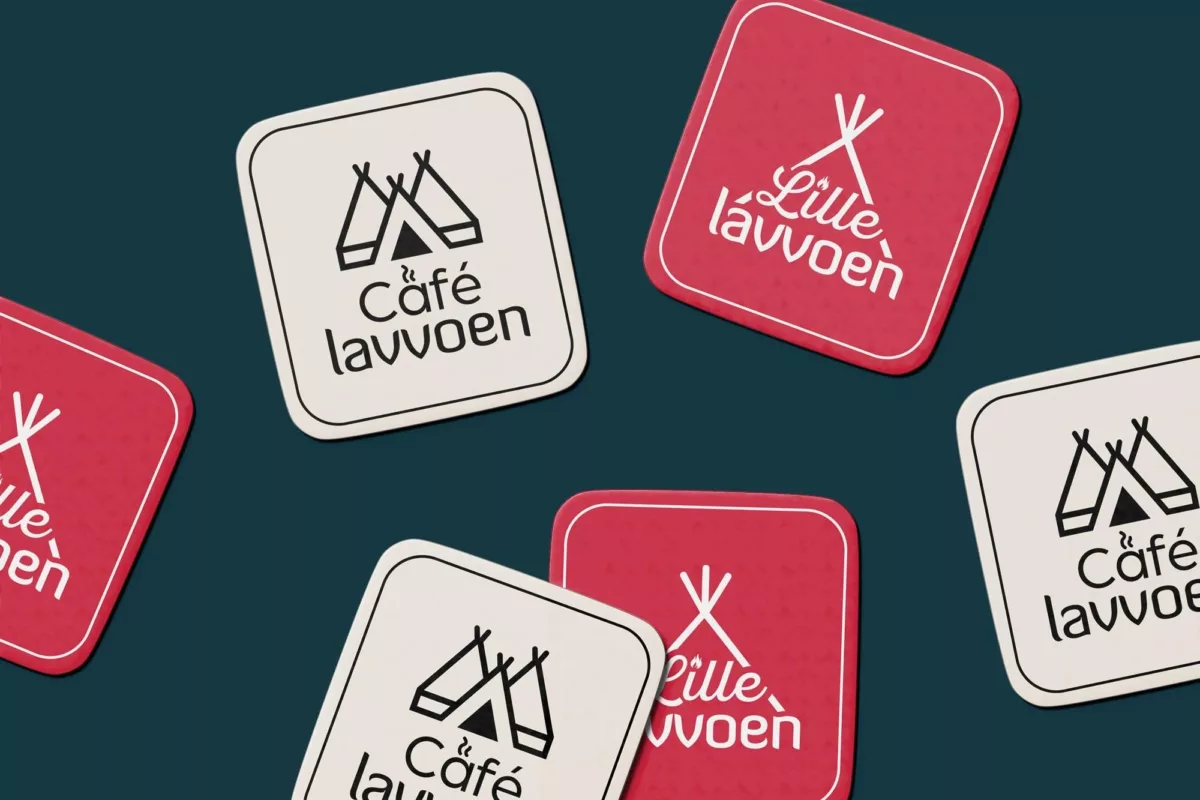 Vinnvinn Reklame Visuell Kommunikasjon Logo Vassfjellet Lille Lavvoen Cafe Lavvoen